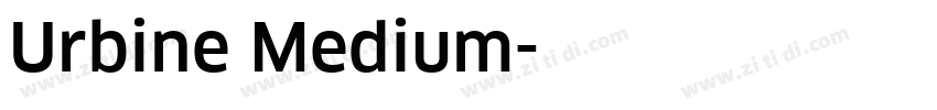 Urbine Medium字体转换
